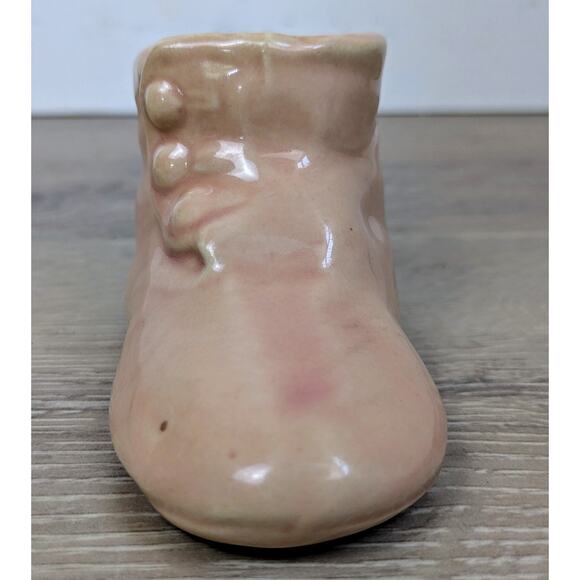 Mid-Century MCM Baby Shoe Planter Lot of 3 Ceramic McCoy Japan Girl Pink - Picture 10 of 16